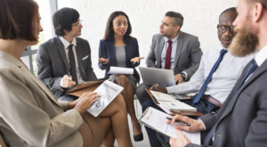Business People Discussion Marketing Plan Meeting Concept Business People Discussion Marketing Plan Meeting Concept